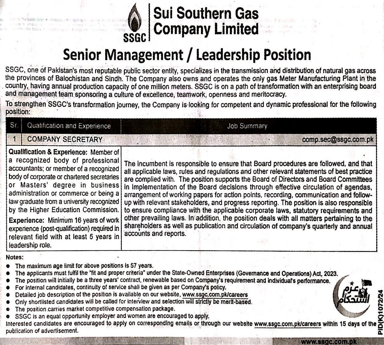 Senior Management